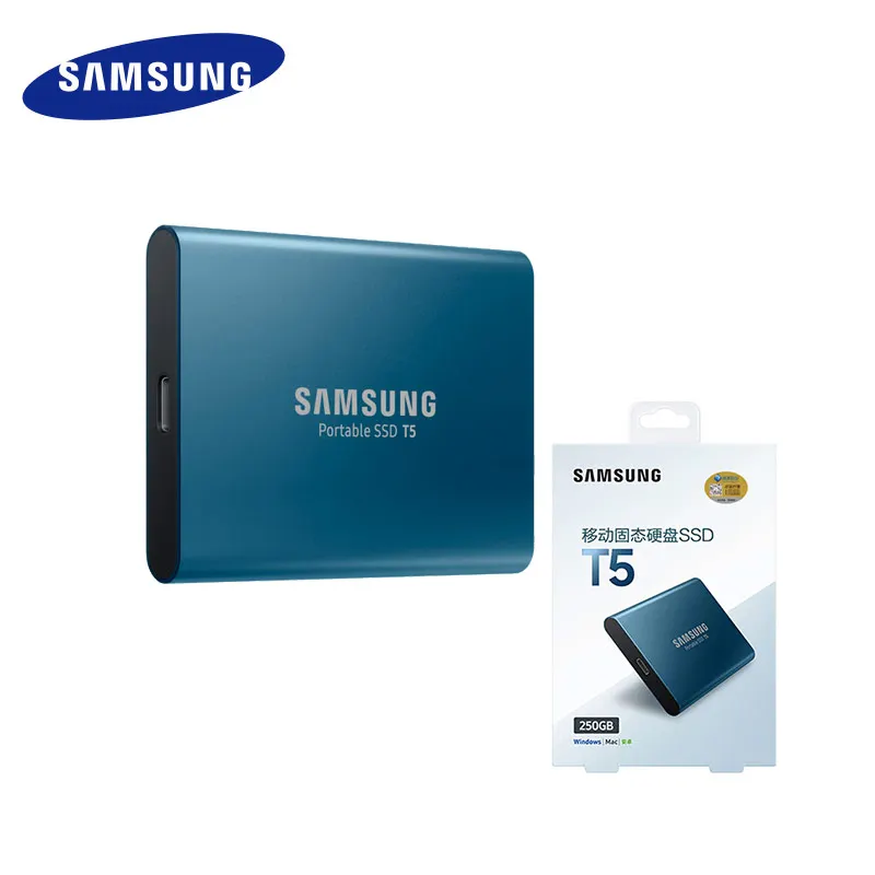 SAMSUNG T5 внешний SSD 1 ТБ твердотельный HD жесткий диск USB 3 Gen2 (10 Гбит/с) и обратная