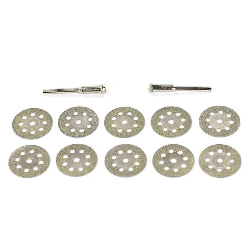 Free Shipping 10pc 22mm Dremel Diamond Cutting Disc For Rotary Tools Accessories with Mandrel 3.2mm | Инструменты