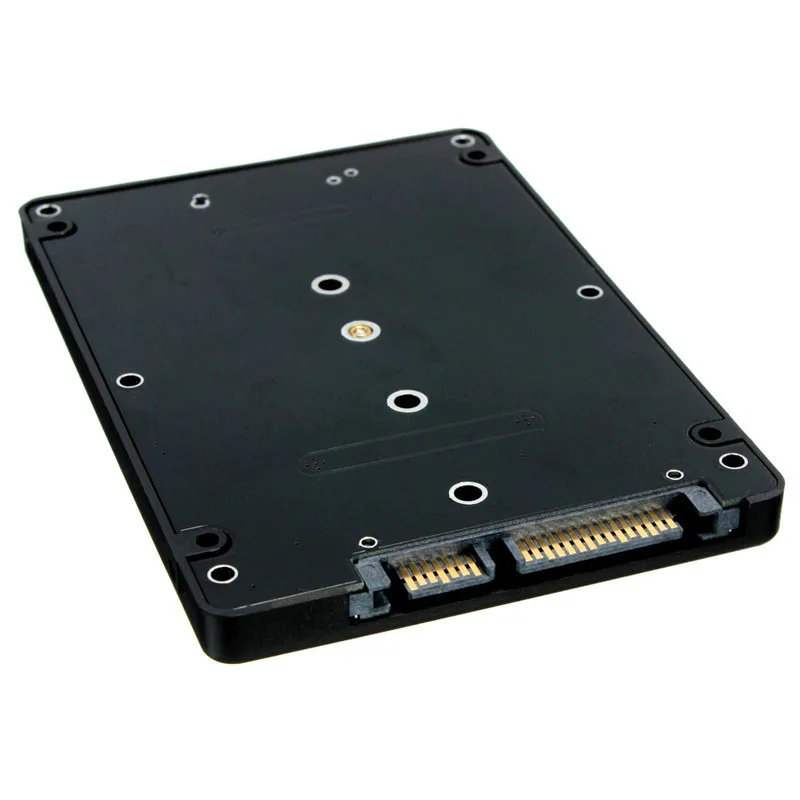 Черный металлический чехол M.2 к Sata адаптер B гнездо ключа 2 NGFF (SATA) SSD 5 SATA карта с