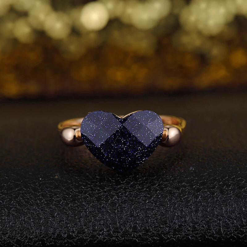 18K позолоченное Кольцо с сердцем Италина Ригант|ring jewelry|crystal ringgold ring jewelry |