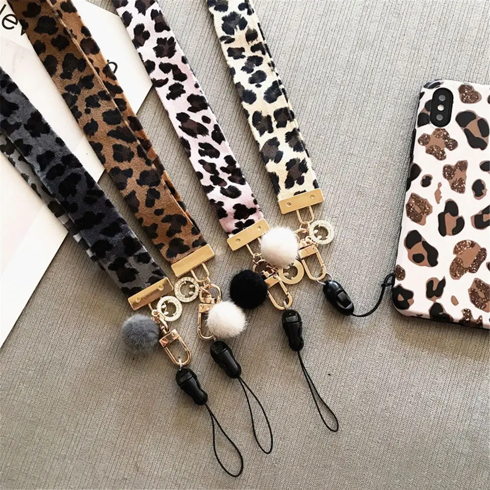 1 шт. Леопардовый ремень шейный ремешок смайлик лицо подвеска Подвесная веревка