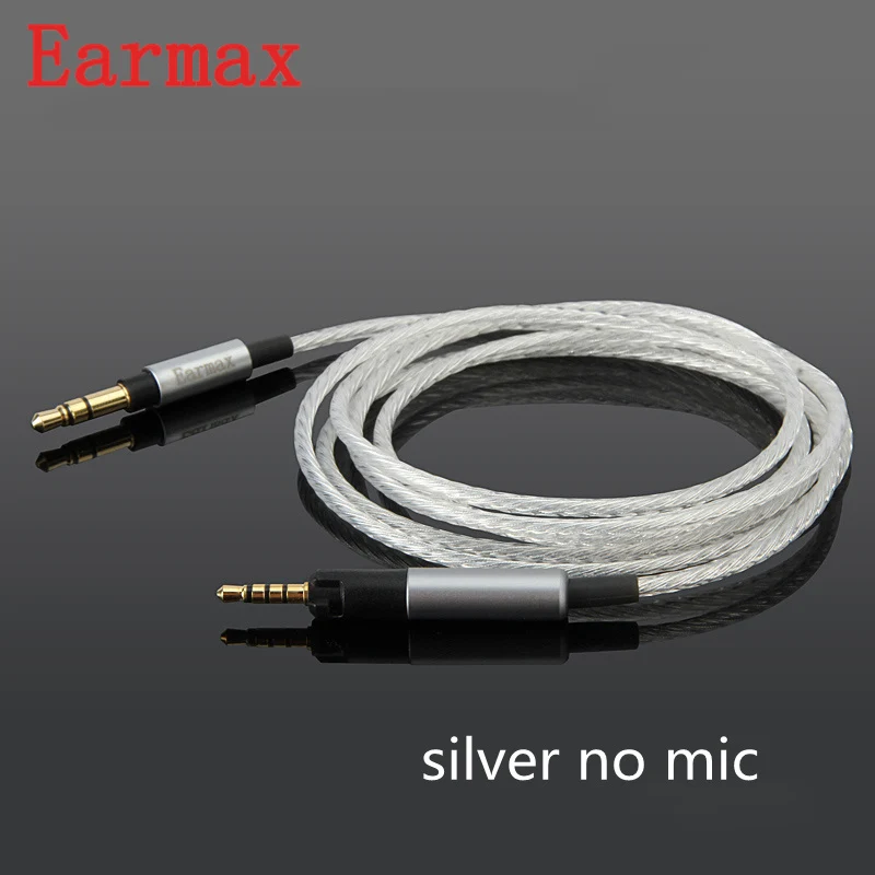 Кабель для обновления наушников Earmax 3,5 мм до 2,5 мм провод для гарнитуры 6N бескислородная медь сменный для JBL J55/J55A/J88/J88A 1,2 м