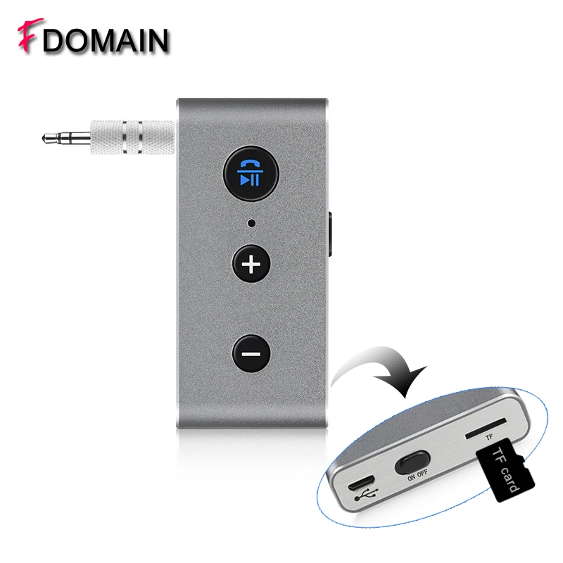 FDOMAIN беспроводной 3 5 мм Автомобильный AUX bluetooth a2dp аудио приемник адаптер handsfree kit TF