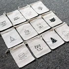 Мешочки хлопковые, натурального цвета, 10x14, 13x18 см, 5 шт.лот