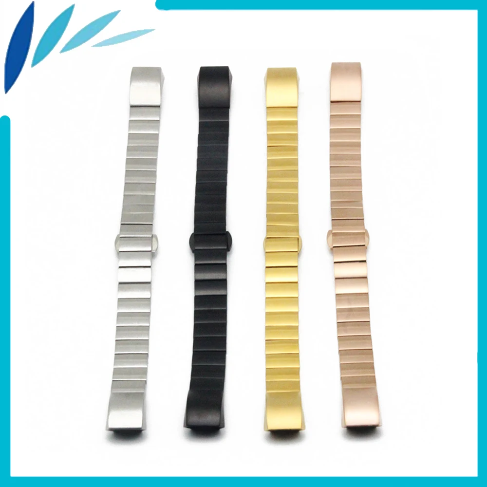 Браслет из нержавеющей стали для умных часов Fitbit Charge 2 ремешок с застежкой