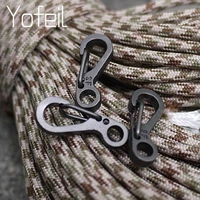 10 pcs equipment survival edc paracord carabiner snap mini sf spring clip camping hiking hook backpack tactical buckle clip