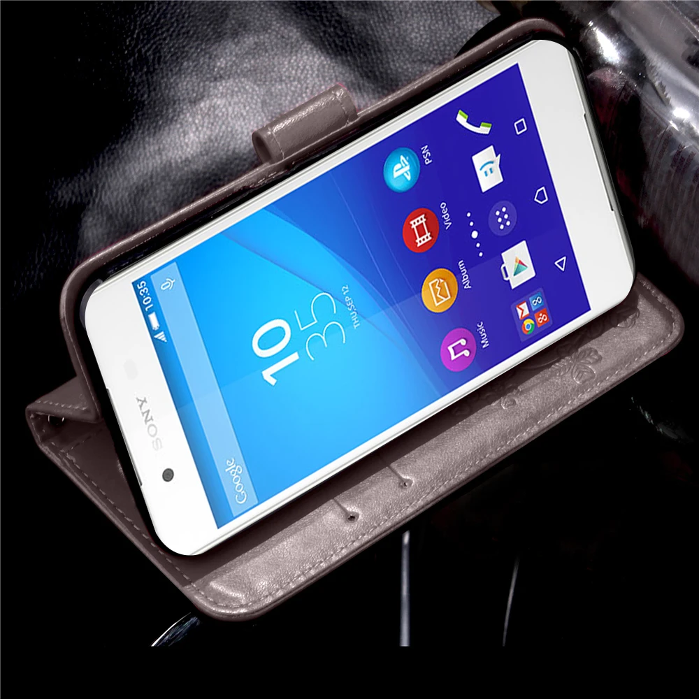 Чехол для sony Xperia Z3 Compact книжка PU держатель карт кошелек чехол телефона D5803|case for