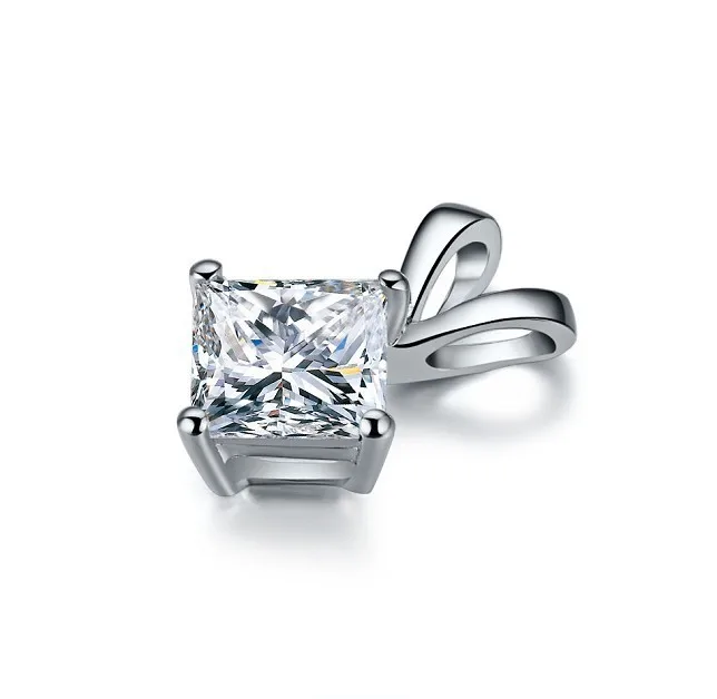 Цепочка с подвеской в виде принцессы ожерелье из серебра 925 пробы искусственными