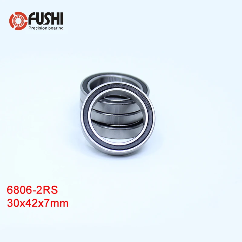 6806-2RS подшипник 10 шт. 30x42x7 мм ABEC-1 тонкие 6806 2RS упорные шариковые подшипники 6806RS 61806 RS