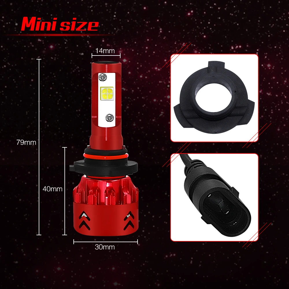 Автомобильные светодиодные лампы для передних фар 100 Вт 12000LM H4led H7led H11 H8 H1led HB4 авто