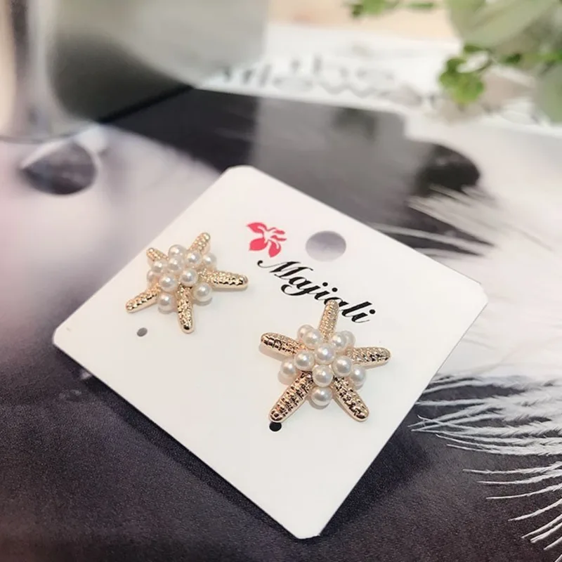 2019 Nieuwe Hete Japan En Zuid-Korea Mode Schattige Oorbellen Zeester парель темпераментный Vrouwen Sieraden gift |