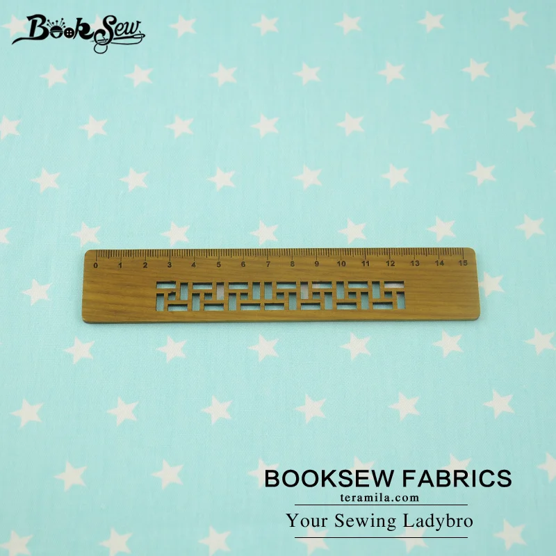 Тканевая ткань для шитья Booksew зеленый цвет звездные узоры 100% хлопчатобумажная