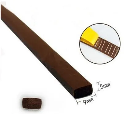 6 м D/I Тип самоклеющиеся уплотнительные полоски силиконовая пена Осадка Excluder самоклеющиеся окна двери Пылезащитный, звукоизоляционные уплотнительные полосы - Цвет: type3