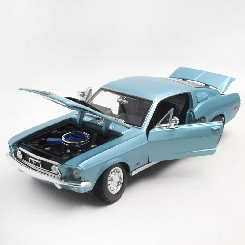 1:18 Maisto Ford Mustang GT Cobra Jet Muscle 1968 белый/синий литой под давлением модель автомобиля