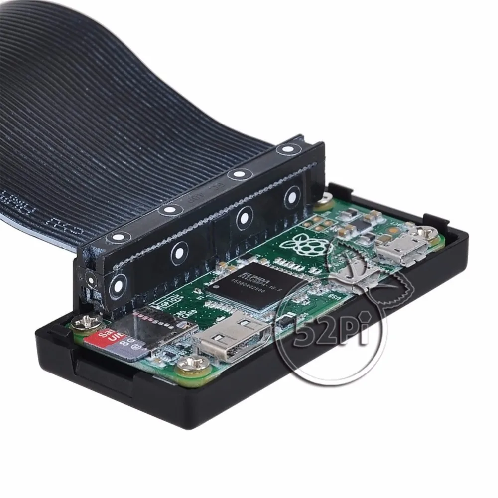 52Pi Новое поступление черный чехол корпус коробка для Raspberry Pi Zero бесплатная