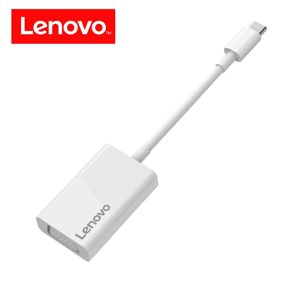 Lenovo оригинальный адаптер type C для VGA USB подставка концентратора 1080 P HD MacBook Chromebook