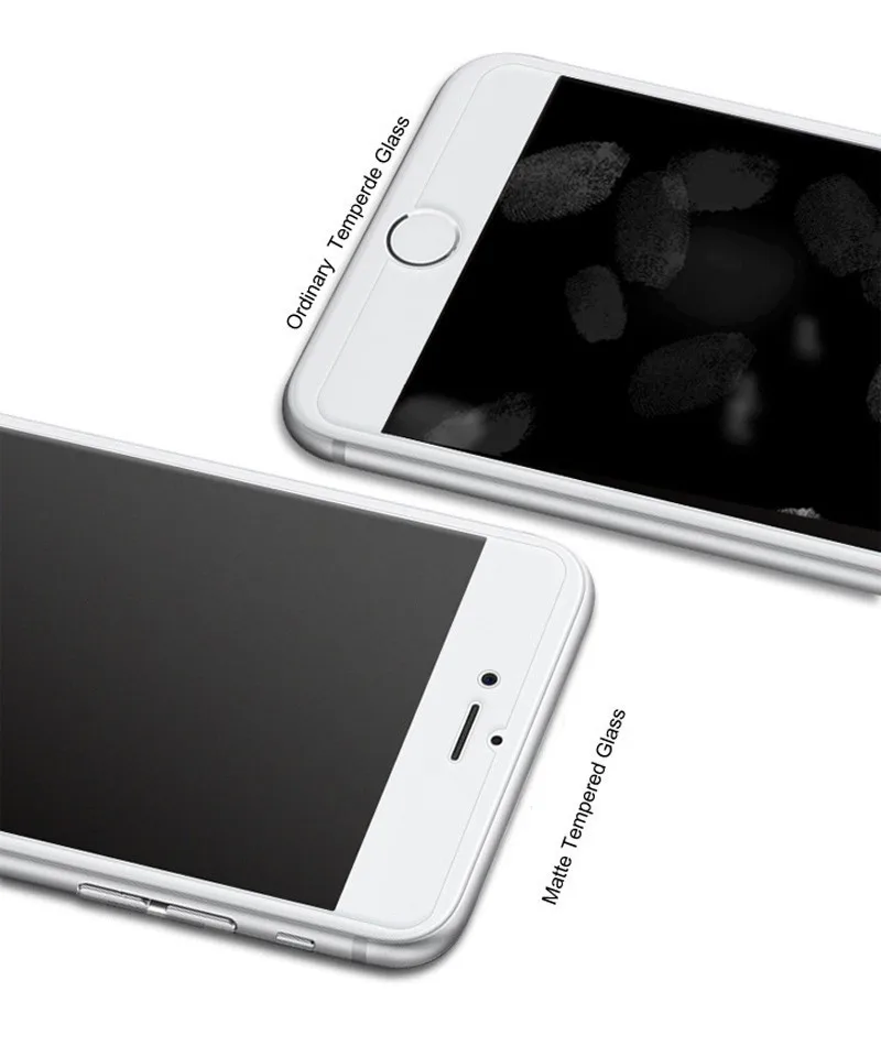 Матовое закаленное стекло без отпечатков пальцев для iphone 11 Pro Max XS MAX XR X 7 8 Plus 6S 6 Plus 5 5S SE матовая защитная пленка