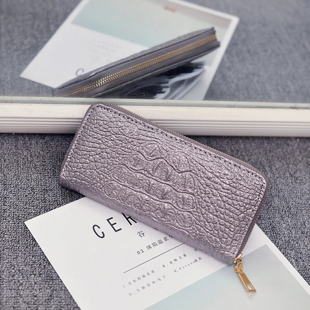 Новое поступление Женский кошелек аллигатора модный простой женский высокое