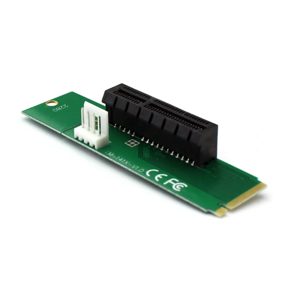 Q13025-100 100 шт. WBTUO LM-141X-V1.0 PCI-E 4X Female to NGFF M.2 M кабель питания с адаптером | Компьютеры и