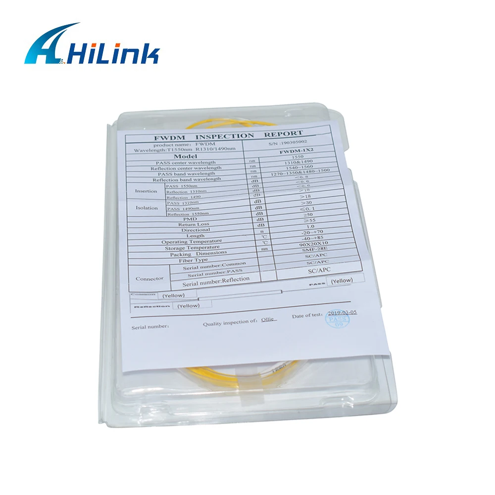 Разъем SC/APC FWDM TX1550nm RX1310nm/1490nm оптический фильтр FWDM