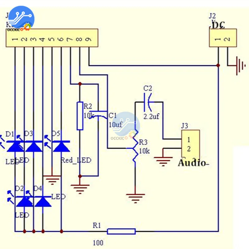 Электронный набор деталей 5 мм зеленый светодиодный уровень индикация 3 12 В KA2284