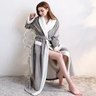 Халат-кимоно Женский, мужской, Шелковый, фланелевый, длинный, зимний, теплый