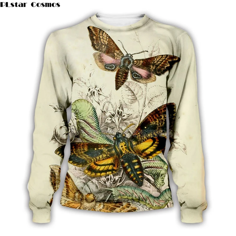 Красочные насекомые Новинка Бабочка печатных мужчин/женщин 3d толстовки/свитшоты