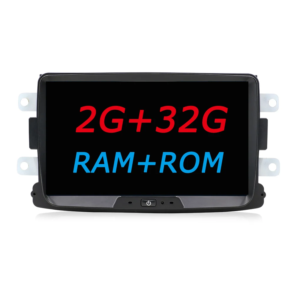 Bosion Android 9,0 8 ядерный 2 ГБ+ 32 Гб gps Навигатор Радио для Dacia Renault Duster Logan Sandero автомобильный DVD центральный кассетный плеер BT - Цвет: 2G 32G