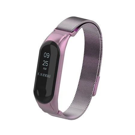 Rose Pink YUEDAER цветной mi Band 3 металлический ремешок для Xiaomi mi Band 3 mi lanese Loop браслет mi Band 3 Correa mi Band 3 аксессуары на магните - Цвет: Rose Pink