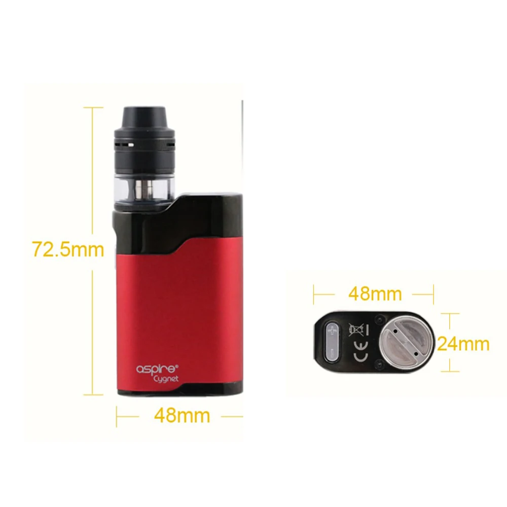 Новейший Aspire Cygnet мини комплект 80 Вт cygnet mod с 2 мл Revvo танк fit инновационный ARC revvo