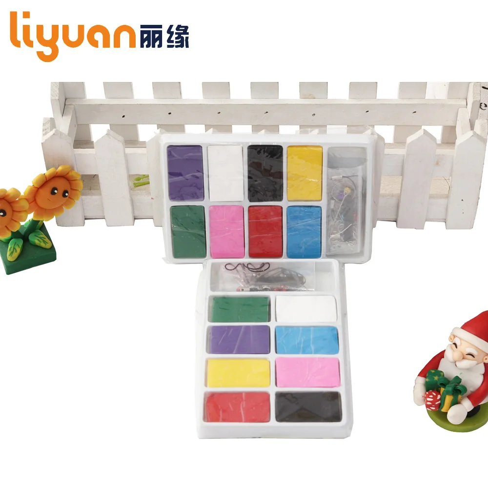 Liyuan тонкая глина игрушка красочная для моделирования 8 блоков нетоксичный