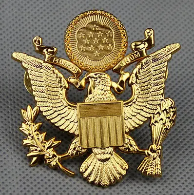 WWII США армии Epluribus Unum сотрудников металлический Кепки значок для шляпы Pin US111|badge