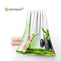 zen stone face towelbath towel size 35x75cm 70x140cm microfiber fabric modern beach bathroom towels