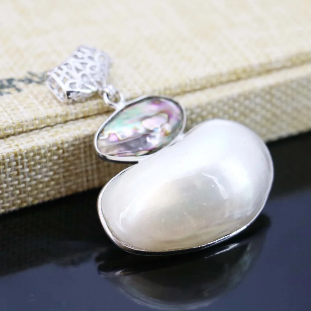 Бусины Из Жемчуга 24 х44 мм|shell pendant|abalone shell pendantfreshwater pearl pendant |