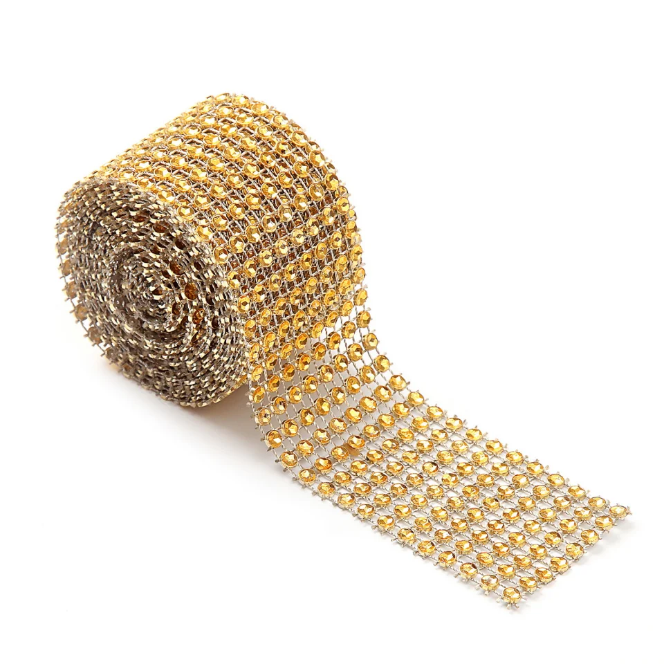 1 шт. 4 см * 2 метра блестящая Алмазная сетка оберточная лента Серебряная сетчатая