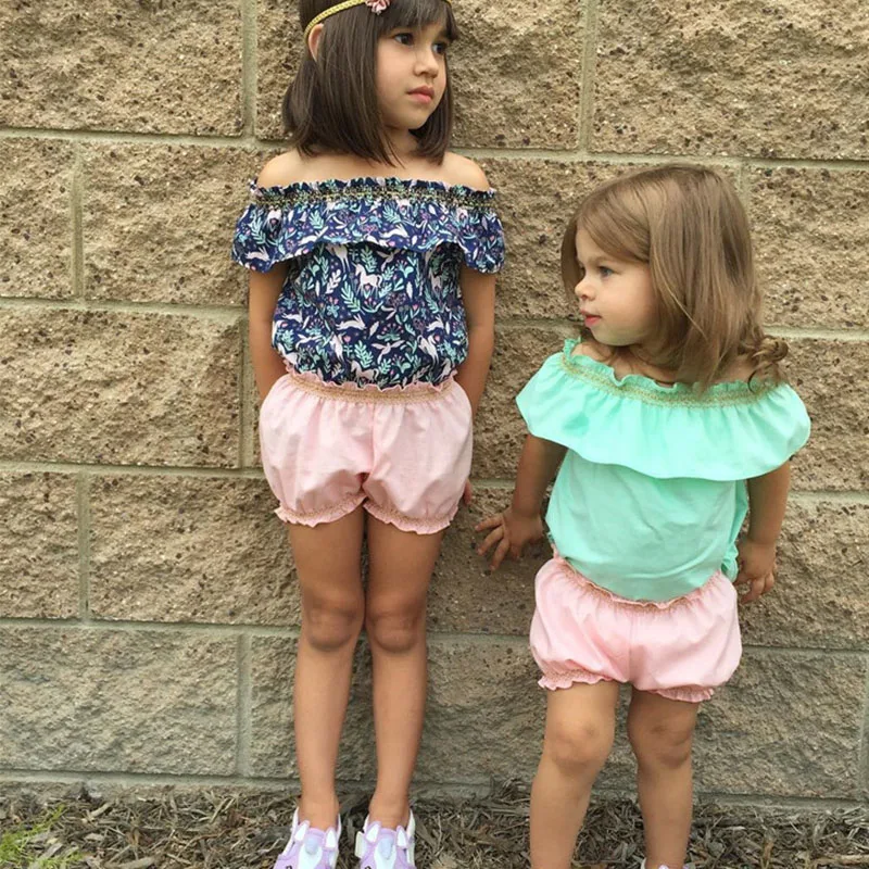 2019 Милая Одежда для новорожденных девочек цветочные шаровары шорты младенцев