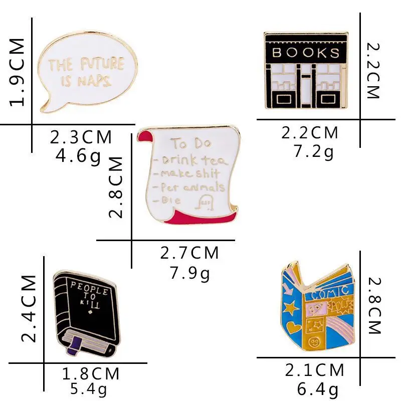 Креативный книжный магазин свиток коробка для разговора рулон бумаги брошка