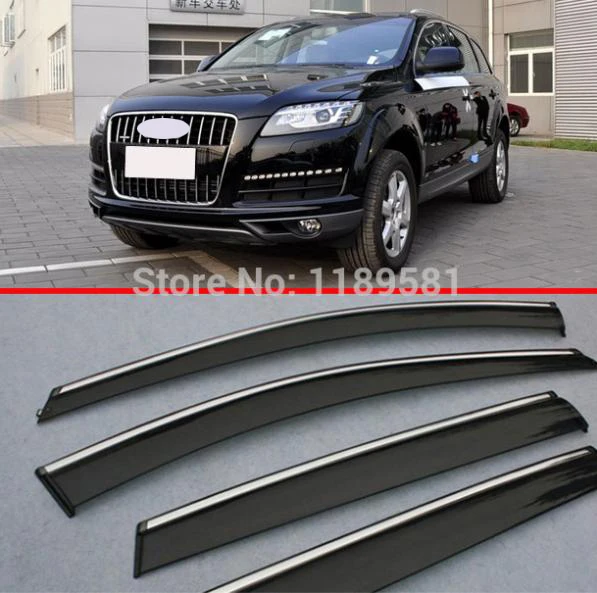 Для AUDI Q7 2010 2011 2012 2013 2014 2015 оконный козырек от дождя/Солнца|window wind deflectors|wind