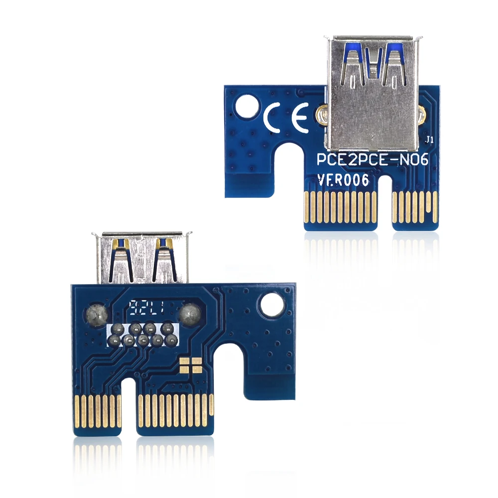 TISHRIC PCI E Riser Card 006 удлинитель Pci Express M2 1x к 16x PCIE Molex 4Pin SATA IDE Usb 3 0 кабель адаптер для Btc