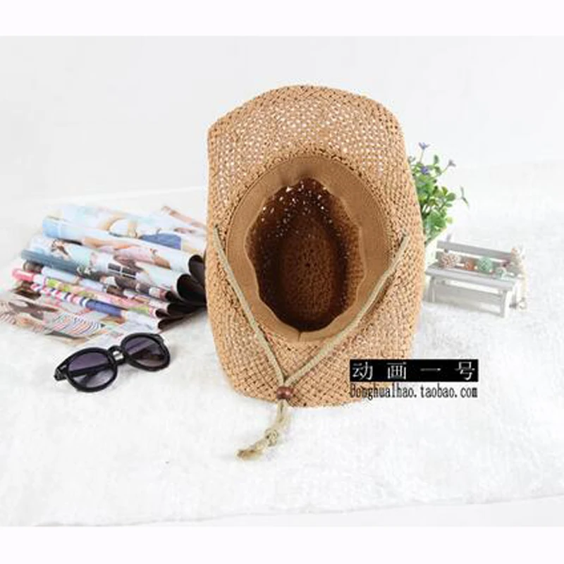 New Arriver 2 3 4 5 6 7Y Kids Cowboy Hat Summer Travel Sun Boy's Straw Cap Beach Tem For Children Posee Adult | Детская одежда и