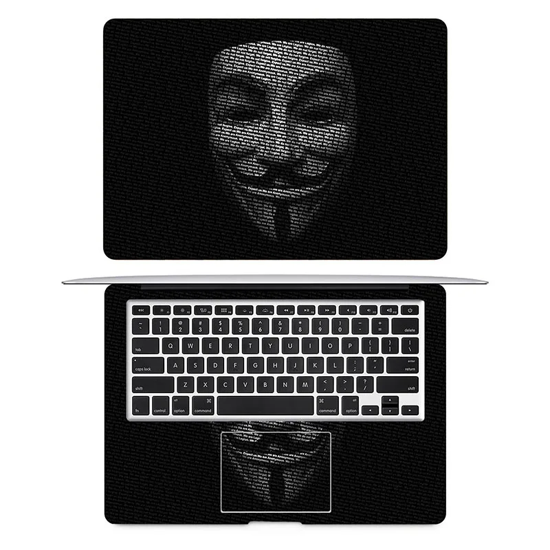 Наклейка V для ноутбука Vendetta наклейка Macbook Pro Air Retina 11 12 13 15 дюймов защитная крышка