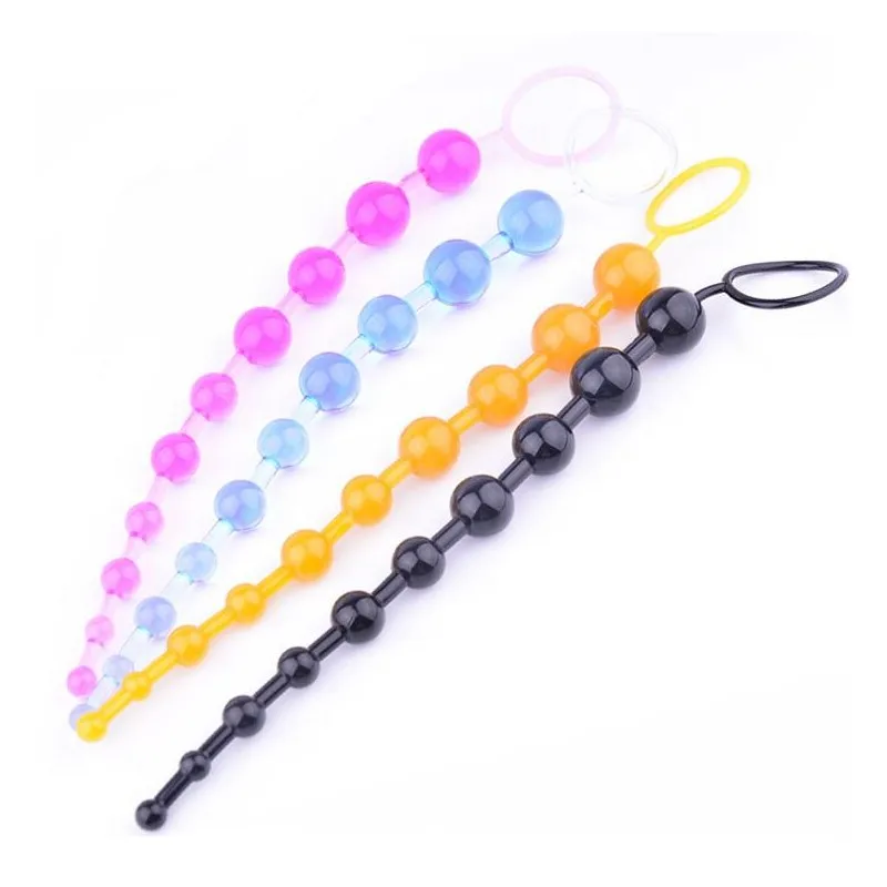 Гей унисекс 1 шт. анальные игрушки Цвет анальный гелевый бусины секс оргазм