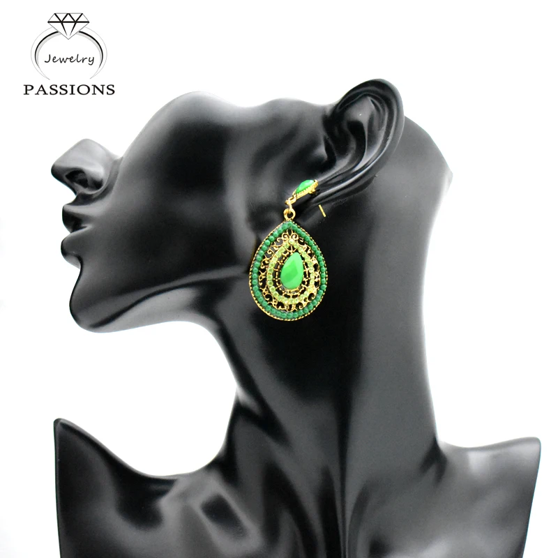 Женские серьги-капельки в этническом стиле | Украшения и аксессуары