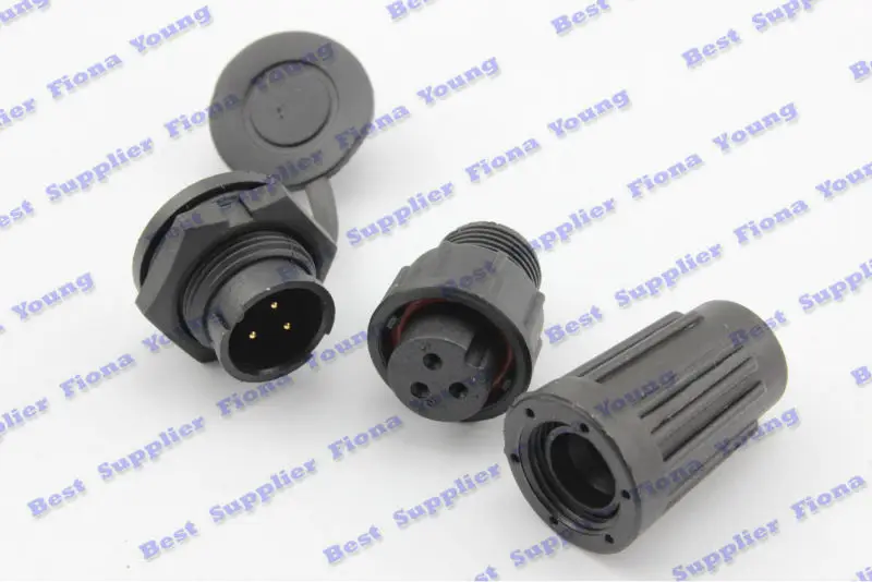 5 шт. \ партия черные прямые Водонепроницаемый конектор авиации электрические