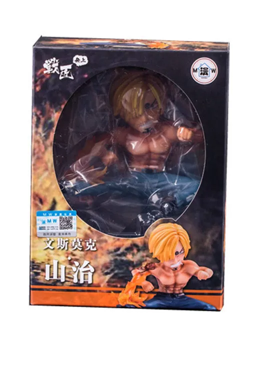 

Anime One Piece Shirtless Sanji & Dracule Mihawk & Sir Crocodile & Usopp Figure Model Toys