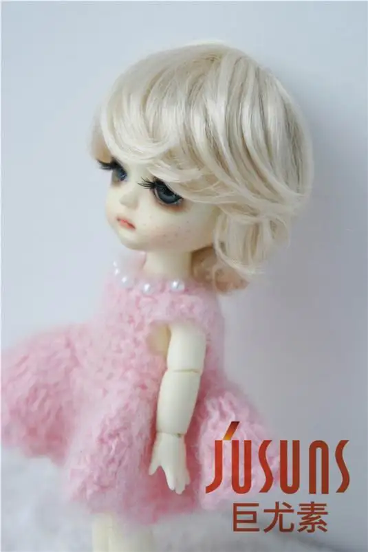 JD075 1/8 Модные Синтетические мохер BJD парики для кукол Размер 5-6 дюймов модные короткие кукольные волосы высокое качество Аксессуары для кукол