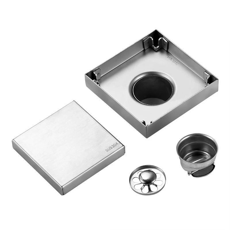 Drains square Bathroom Shower Drain Strainer Anti-odor Bath Floor Cover Hair Invisible | Обустройство дома