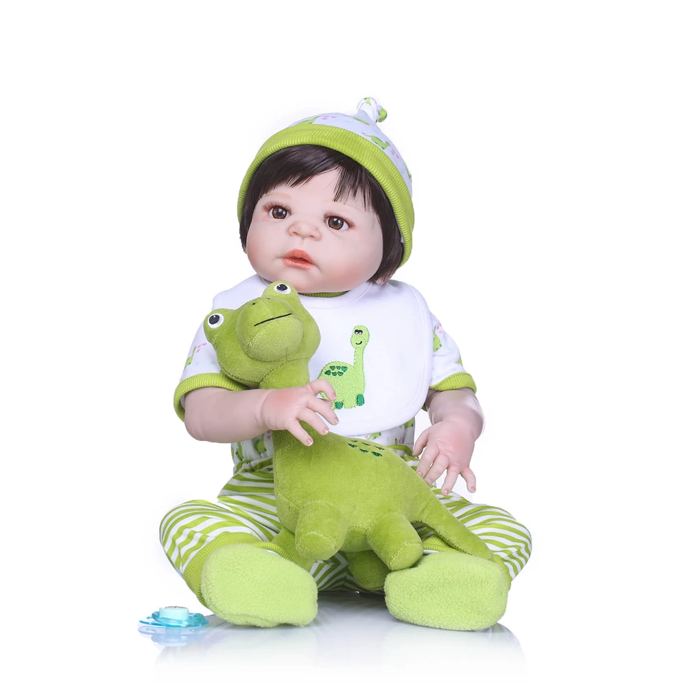 22 &quot57 см bebes reborn npk dolls полностью силиконовые куклы baby для новорожденных Bebe alive