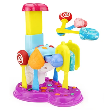 ice lolly maker 3D Цветные тесто моделирование красочные ПЛАСТИЛИНОВАЯ глина с doughs мороженое и леденец идеально печенье maker образования детские игрушки - Цвет: ice lolly maker