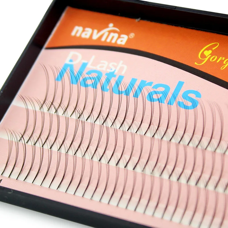 Navina 3 чехла/партия 0.10C Curl 3D наращивание индивидуальных ресниц натуральные длинные